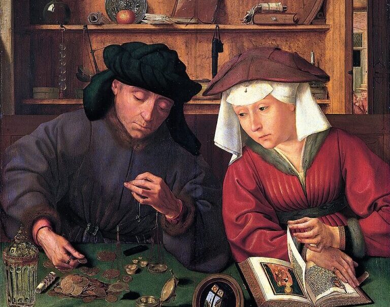 Massysm Quentin — The Moneylender and his Wife — 1514 768x723