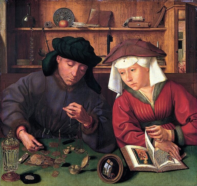 Massysm Quentin — The Moneylender and his Wife — 1514 768x723